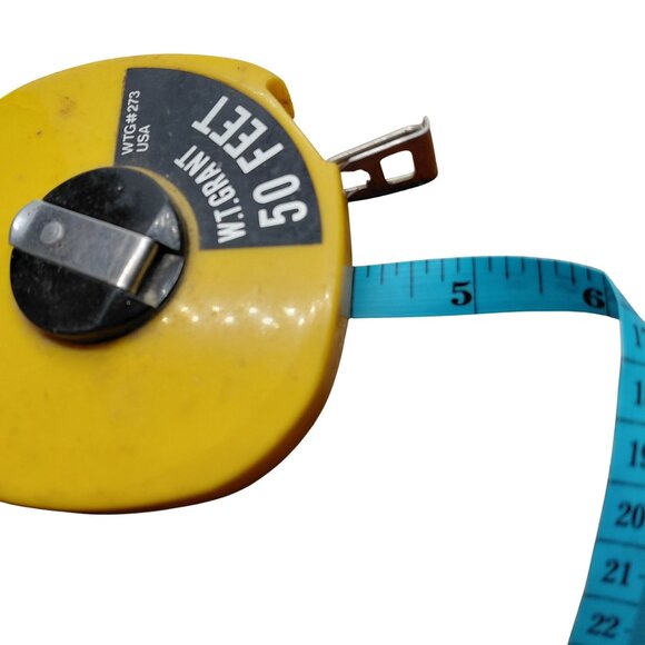 Vintage tape measure 50 feet hand winder - Picture 5 of 5